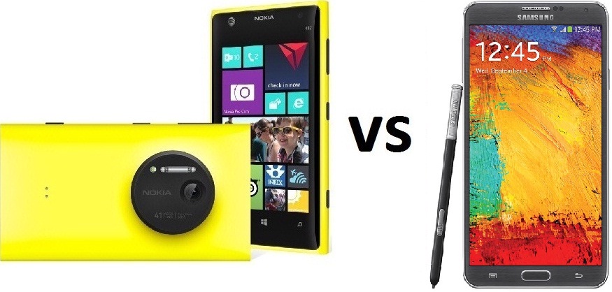 Nokia Lumia 1020 vs Samsung Galaxy note 3