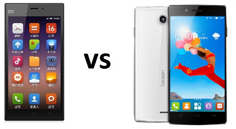 Xiaomi Mi 3 vs iOcean X7HD