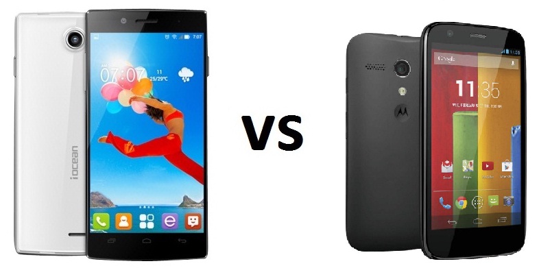 iOcean X7 HD vs Motorola Moto G