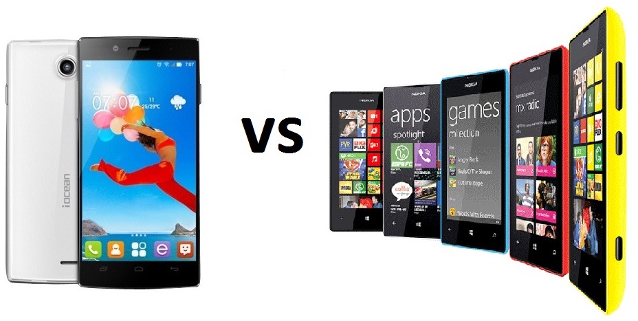 iOcean X7 HD vs Nokia Lumia 520