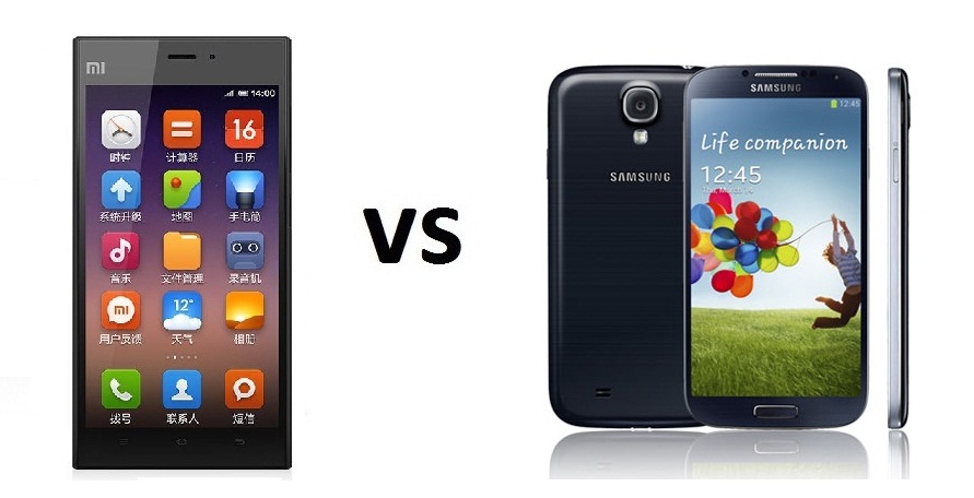 Xiaomi Mi3 vs Galaxy s4