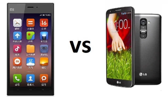 Xiaomi Mi3 vs LG G2