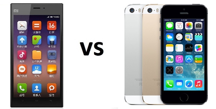 Xiaomi Mi3 vs iPhone 5s