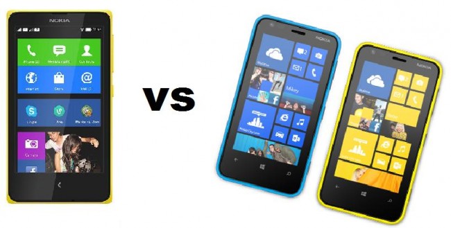 Nokia X vs Nokia Lumia 620