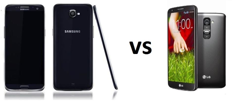 SAMSUNG GALAXY S5 vs LG G2