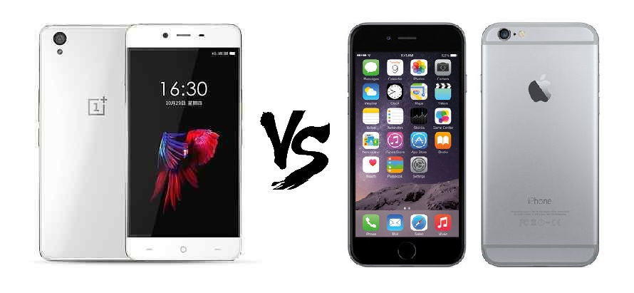 one plus x vs iphone 6s imagen
