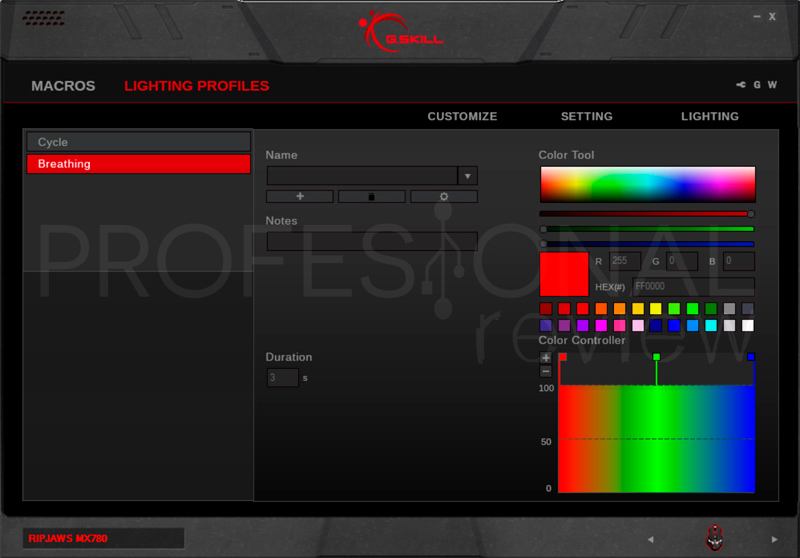 G.Skill Ripjaws MX780 software