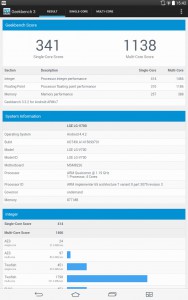LG G Pad 10.1 Review geekbench