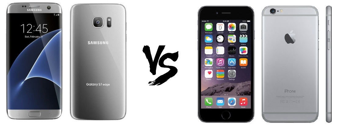 Samsung Galaxy S7 Edge vs Iphone 6S Plus