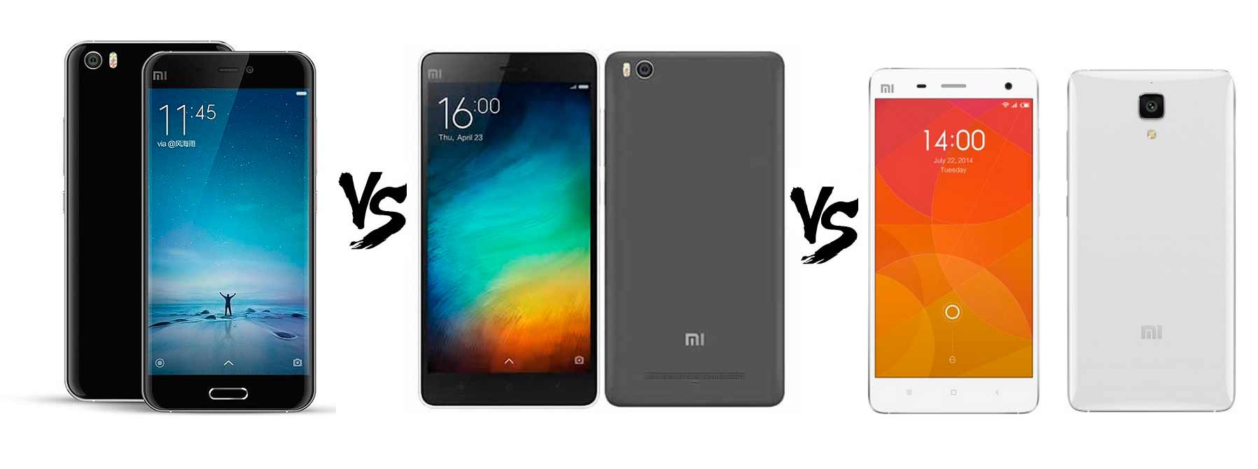 Xiaomi Mi5 vs Xiaomi mi4 vs Xiaomi Mi4C