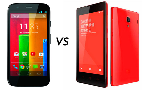 moto g vs xiaomi red rice