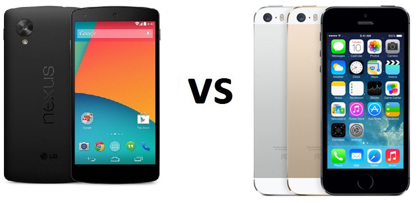 LG Nexus 5 vs iPhone 5s