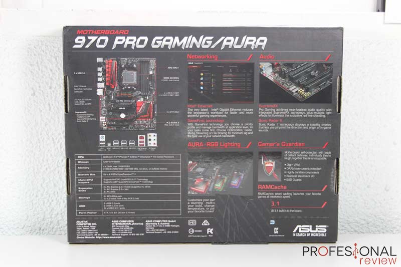 ASUS 970 Pro. ASUS 970 Pro Gaming/Aura.