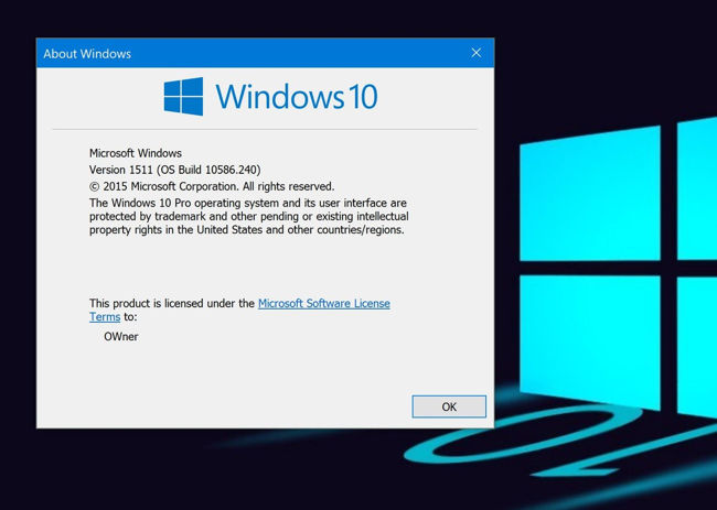Windows 10 Build 10586.240