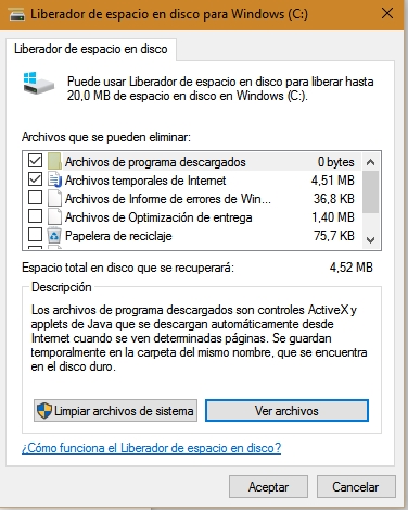 Prisionero pegamento página Cómo liberar espacio de disco duro en Windows 10