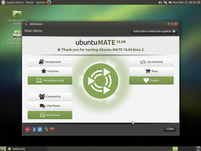 ubuntu mate 16.04 16.10