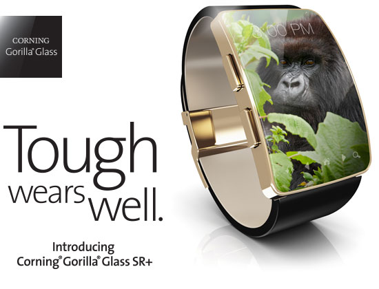 Corning Gorilla Glass SR+ hará mejores nuestros wereables