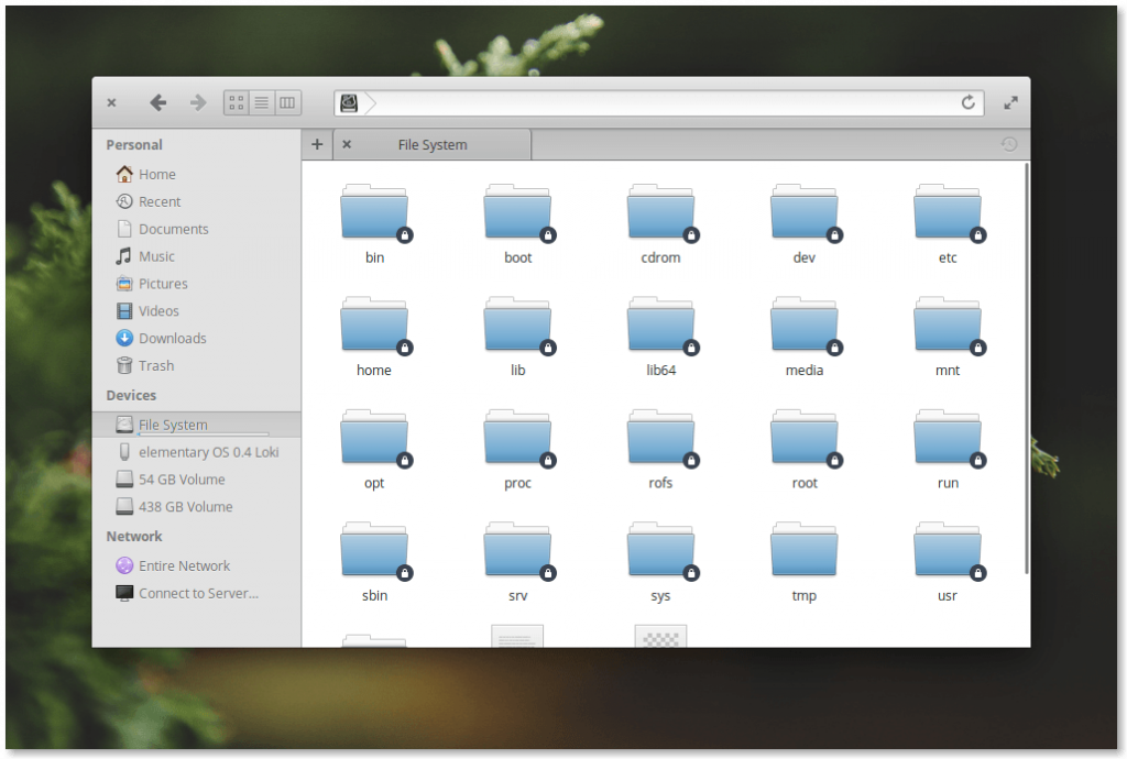 Elementary OS Loki - Files