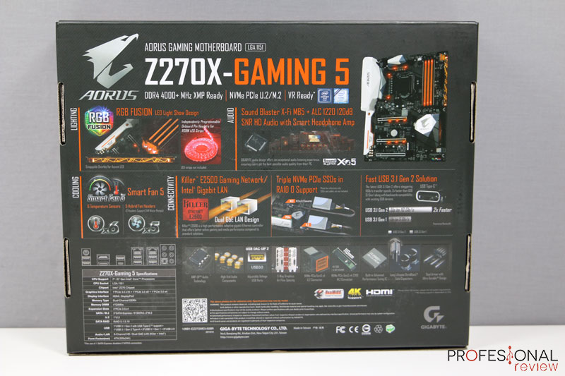 Gigabyte Aorus Z270X Gaming 5