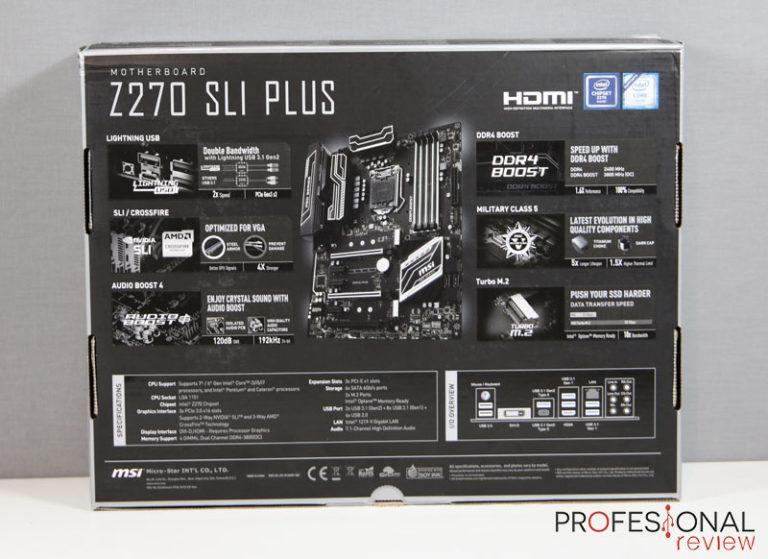 MSI Z270 SLI Plus Review en Español (Análisis completo)