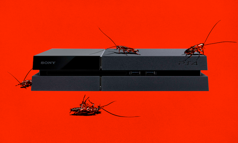 Cucarachas y PS4