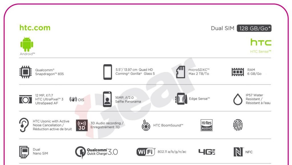 Filtradas las caracterísicas del HTC U 11 Filtradas las caracterísicas del HTC U 11