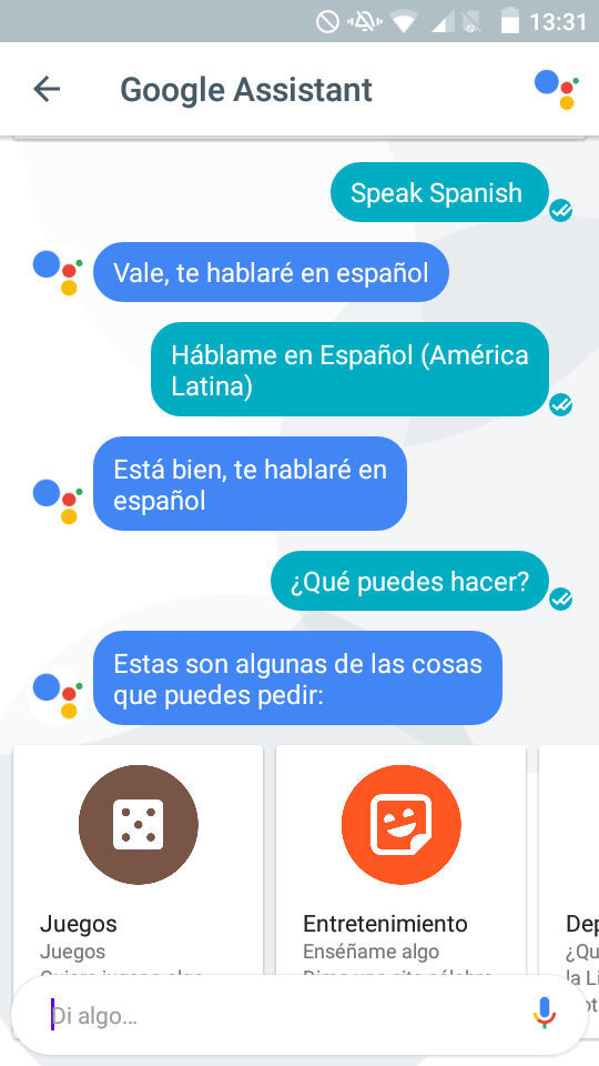 Google Assistant empieza a hablar en Español