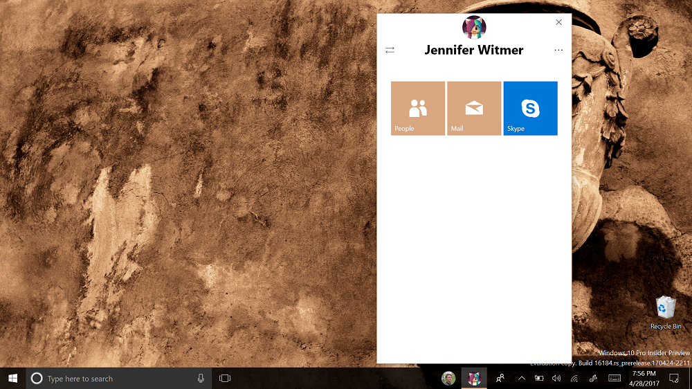 My People - Windows 10 Redstone 3