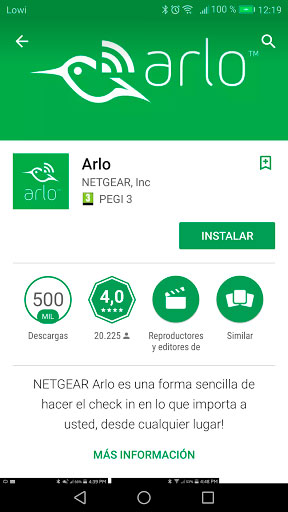 Netgear Arlo Pro app