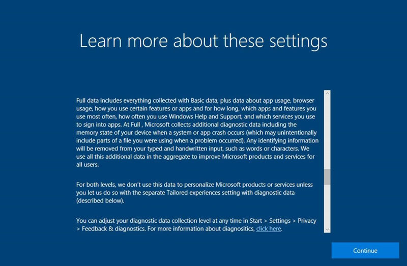Windows 10 Fall Creators Update mejorará la privacidad