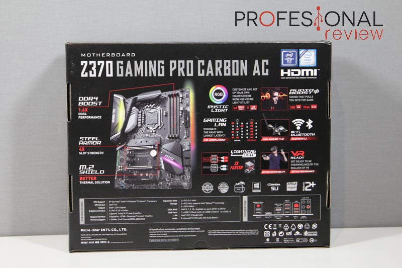 MSI Z370 Gaming PRO Carbon