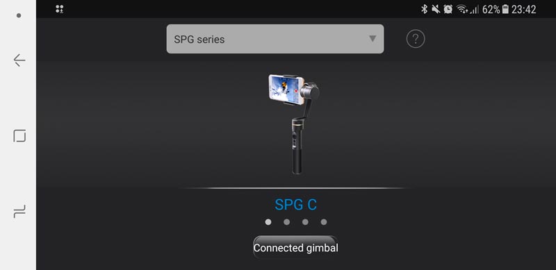 Gimbal FeiyuTech SPG C software