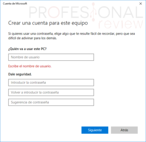 control parental de Windows 10
