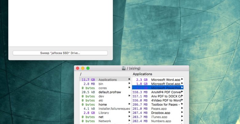 Libera espacio en tu Mac gratis con OmniDiskSweeper