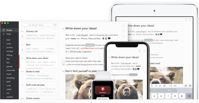 Bear Writer, ahora con función de Archivo, TagCons y mucho más