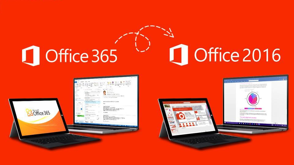 Sueño áspero Muy lejos Fuera de servicio Diferencias entre Office 365 y Microsoft Office 2016