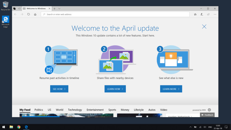 Windows 10 April Update estará disponible el próximo día 8 de mayo