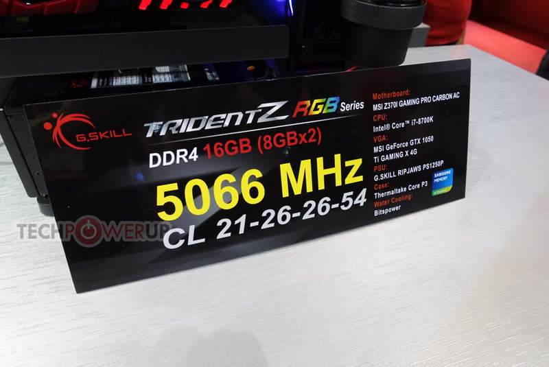 Nuevas memorias G.Skill Trident Z DDR4 a 5066MHz