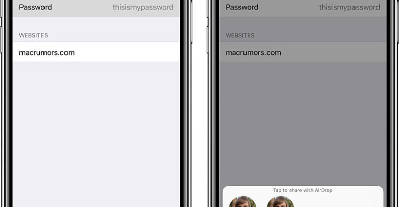 Con iOS 12 podrás compartir contraseñas por AirDrop