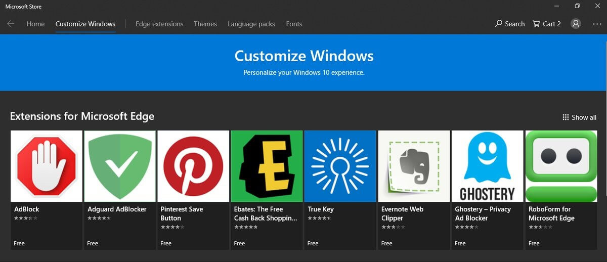 La tienda de aplicaciones de Windows 10 recibirá varias novedades
