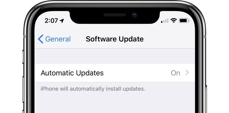 Cómo activar las actualizaciones de software automáticas en iOS 12
