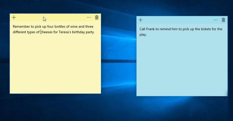 Sticky Notes