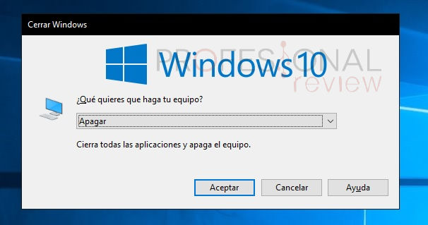 Como apagar, suspender o hibernar nuestro Windows 10