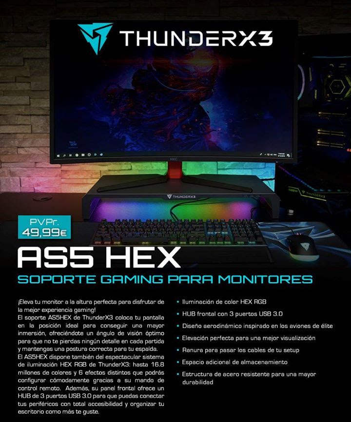 ThunderX3 AS3 y AS5HEX