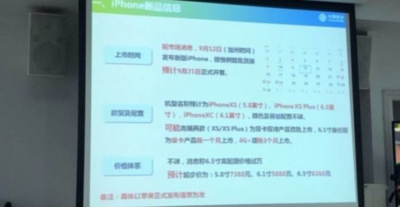 China Mobile filtra los nombres iPhone XC y iPhone XS Plus de 2018
