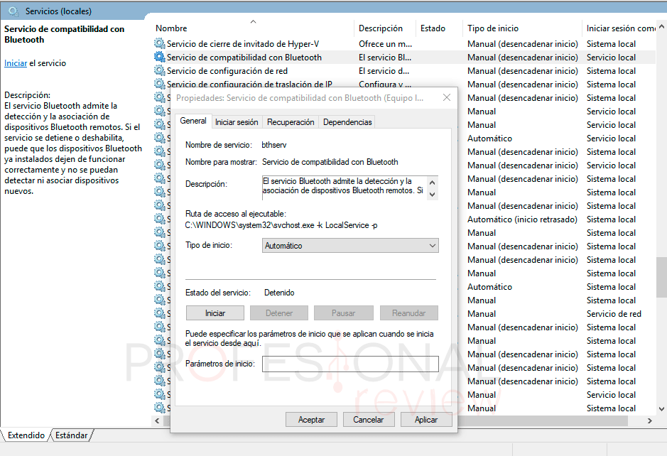 Activar Bluetooth Windows 10 paso03