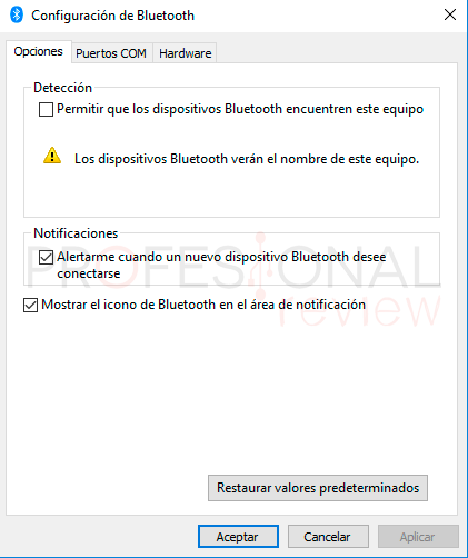 Activar Bluetooth Windows 10 paso05