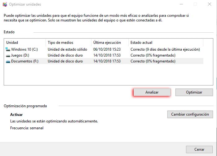 Desfragmentar disco Windows 10 paso02