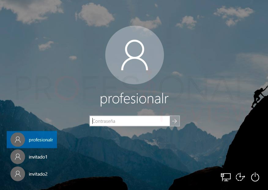 Cambiar usuario windows 10