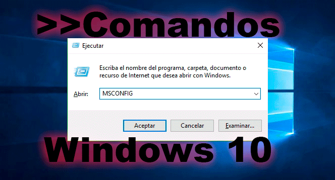 Comandos windows 10